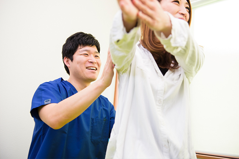 ご自身の状態を理解し施術に協力していただくための分かりやすい説明